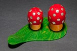 Catalin Bakelite Figural ”Mushroom” Salt & Pepper Shakers Rare